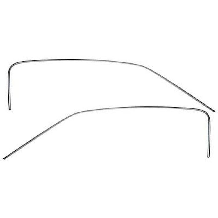 51726C Roof Drip Molding Set 1967-68 Mustang Fastback; Pair