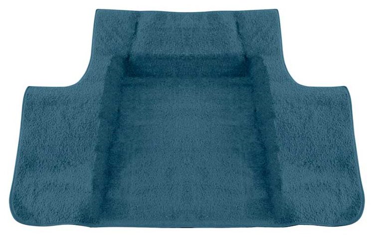 52084508 Molded Trunk Carpet 1962-67 Chevy II, Nova; Loop; Medium Blue; Superior OER®