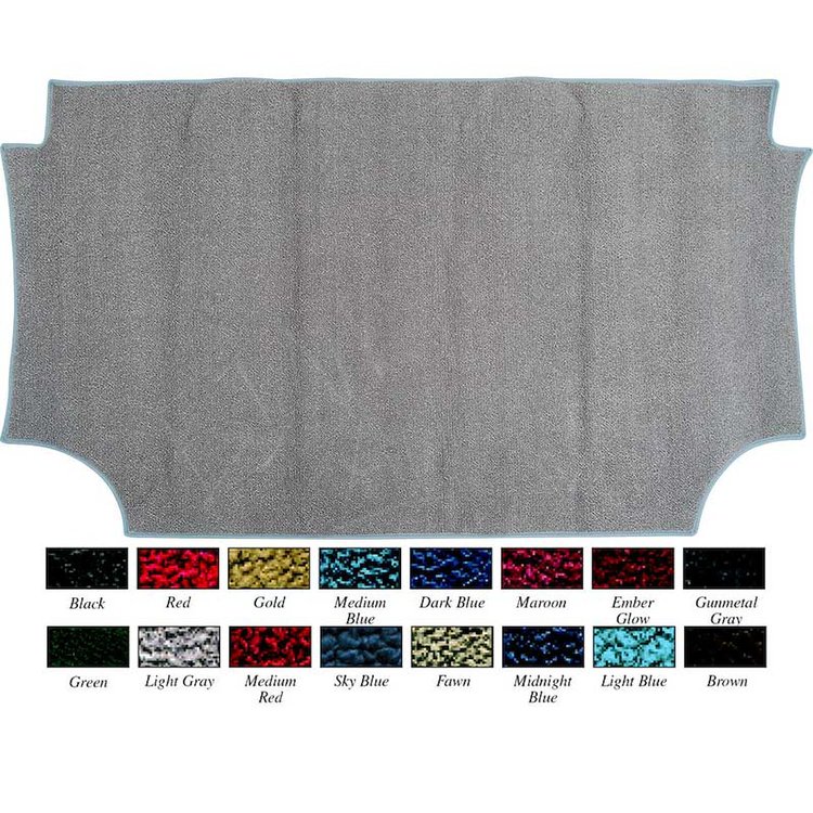 52086169 1-Piece Loop Trunk Carpet 1965 Impala/Full Size Hardtop Light Saddle