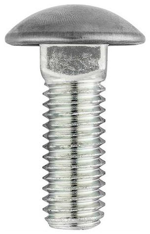 5243 7/16-14 x 1-1/2", Bumper Bolt, Stainless Steel Cap, Each