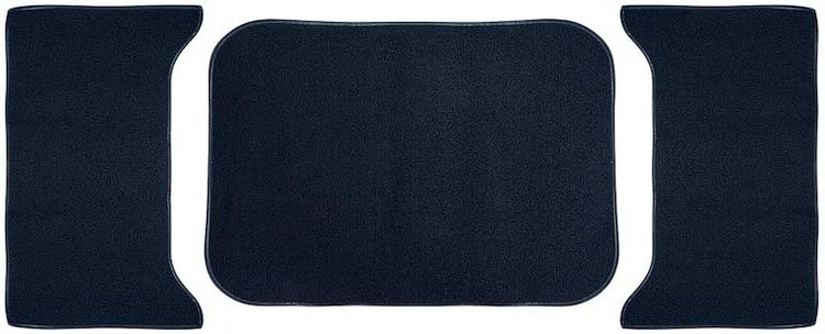 53120201 3-Piece Loop Trunk Carpet Set 1961-64 Impala/Full Size Hardtop Black