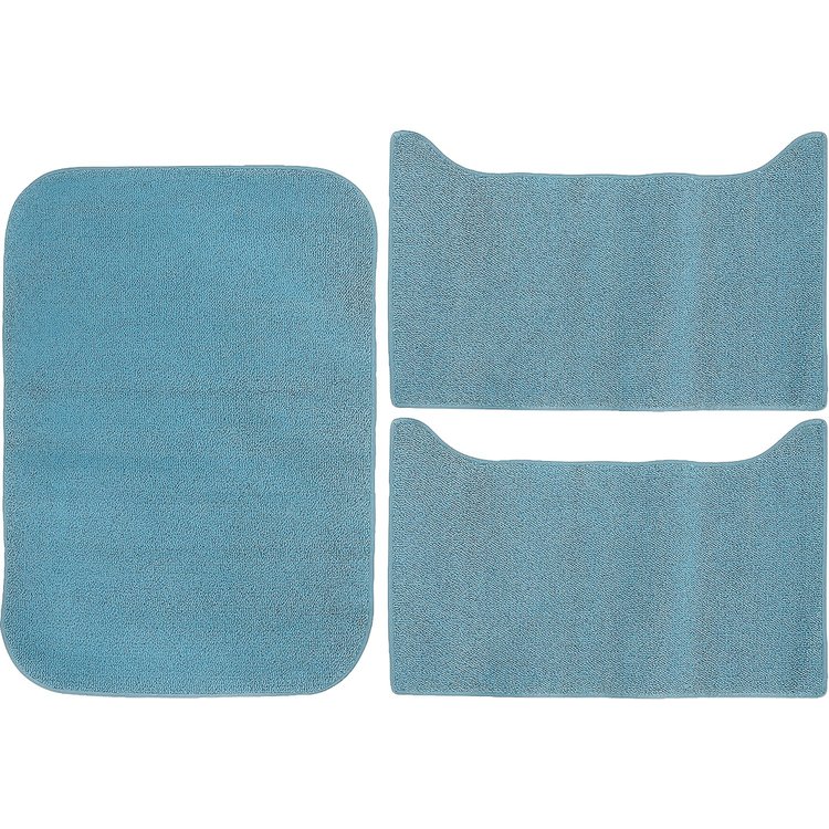 53120208 3-Piece Loop Trunk Carpet Set 1961-64 Impala/Full Size Hardtop Medium Blue