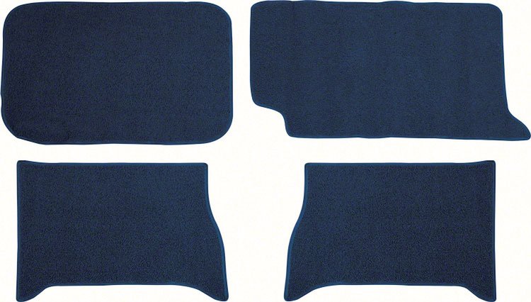 1961-64 FULLSIZE HARDTOP LOOP TRUNK CARPET DARK BLUE