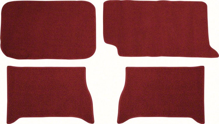 1961-64 FULLSIZE HARDTOP LOOP TRUNK CARPET MAROON