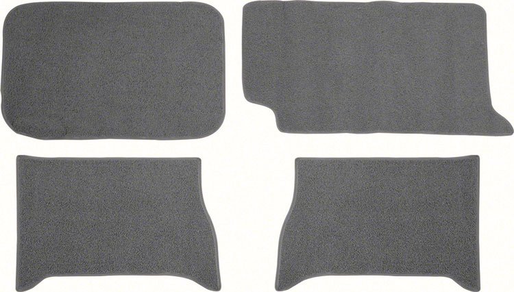 1961-64 Impala / Full Size Hardtop Light Gray 4 Piece Loop Trunk Carpet Set