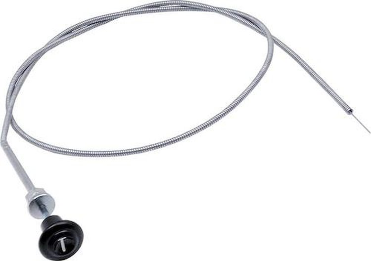 559700TB 1955-59 Chevrolet/GMC Truck; Throttle Cable; With Black Knob