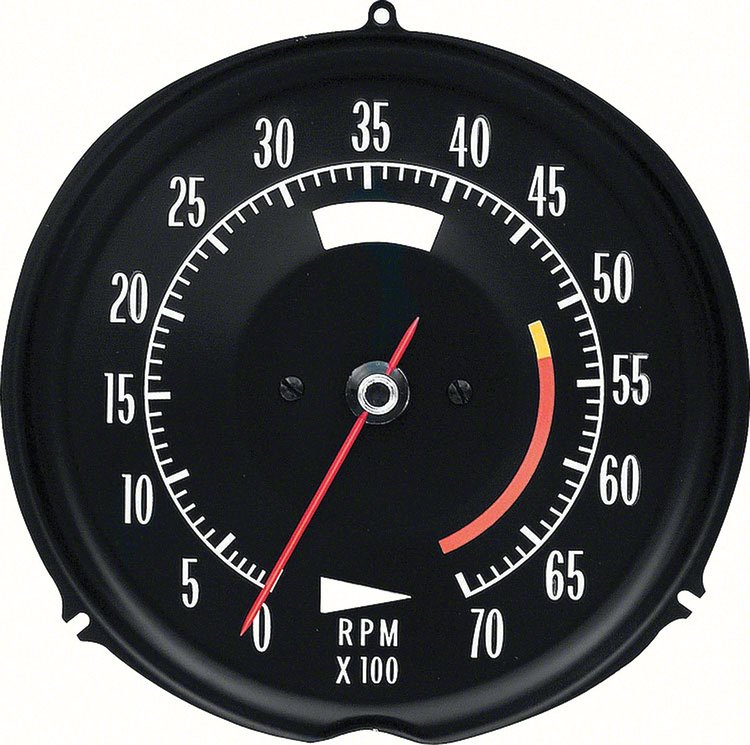 5657519 1972-74 Corvette Tachometer 6500 Redline