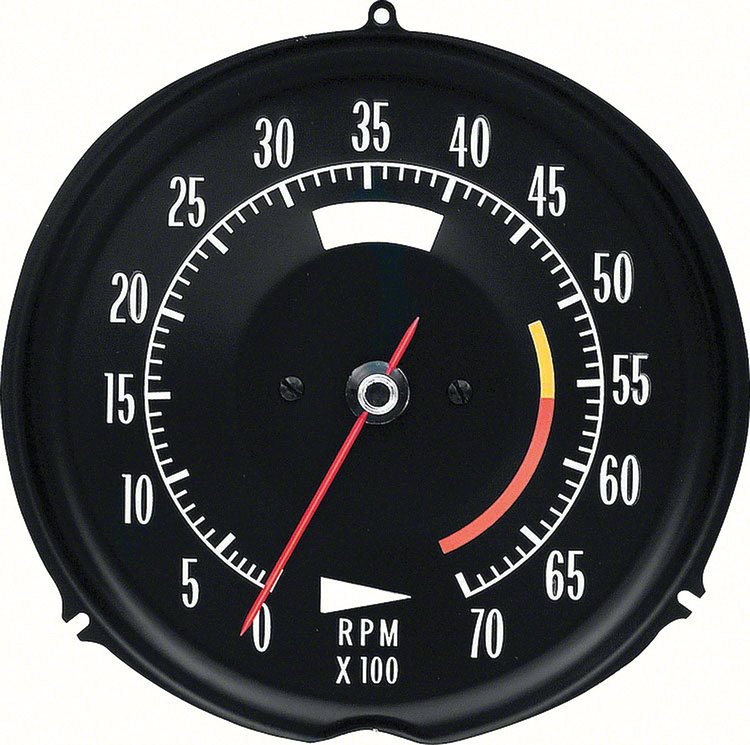 5657522 1972-74 Corvette Tachometer 6500 Redline