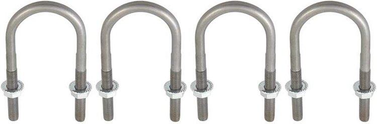 5705BR4 Rear Leaf Spring U-Bolt Set for 1967-73 Ford Mustang