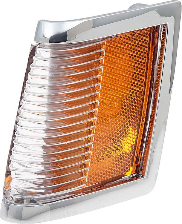 5974209 Front Side Marker Lamp 1985-87 Buick Regal; with Chrome Bezel; LH