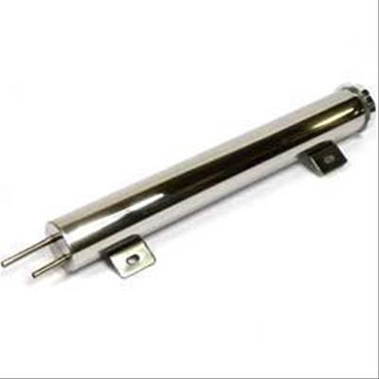 Universal 2" x 15" Stainless Steel Radiator Overflow Tank