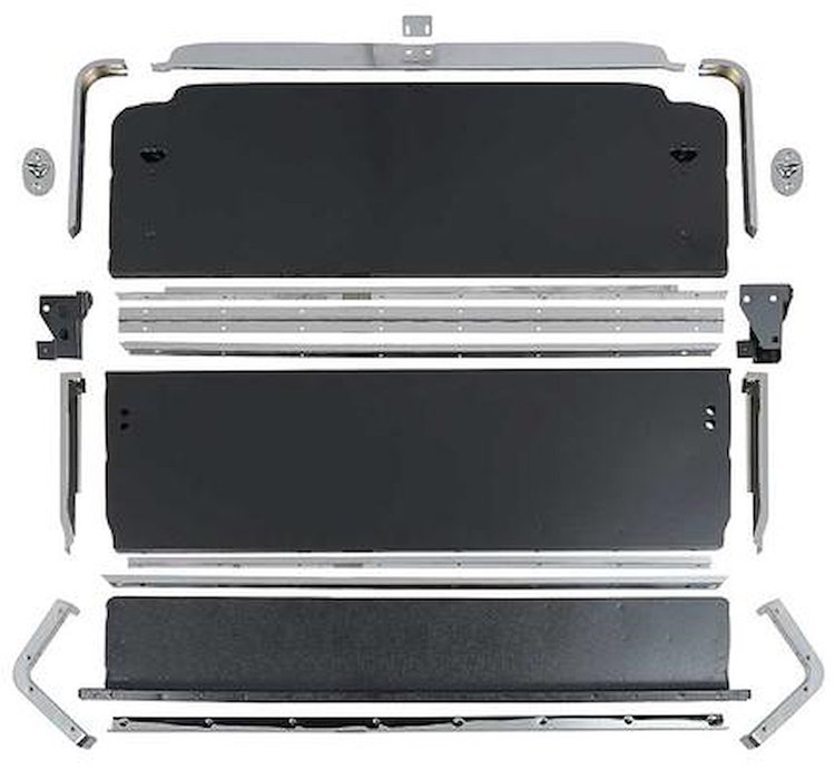 61390A Rear Fold Down Seat Assembly 1965-66 Mustang; Fastback; with Molding