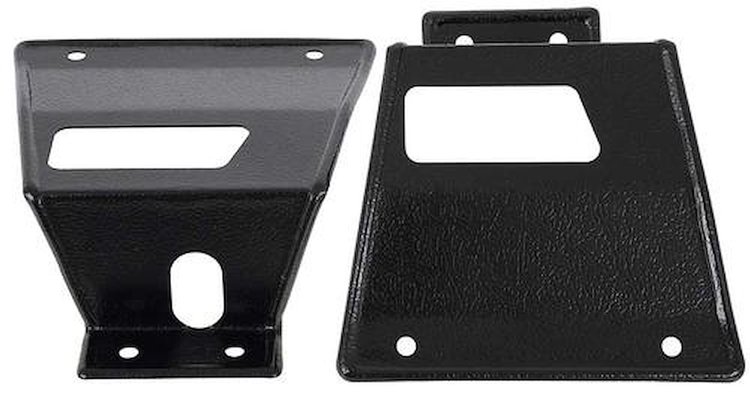613A96B Seat Latch Cover 1967-68 Mustang Fastback; with Fold Down Rear Seat