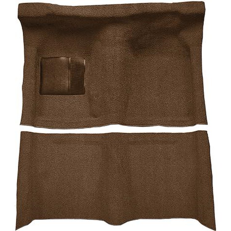 620X63A1 1963-65 Falcon/Comet 2 Door Hardtop Molded Loop Carpet; Dark Saddle