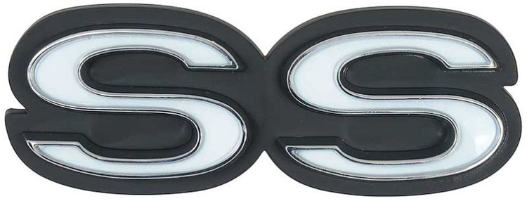 "SS" Front Grille Emblem 1973-1974 Chevy Nova SS