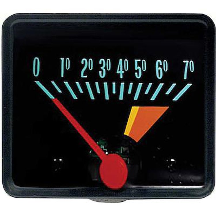 6469361 1968-70 Nova, In Dash Tachometer, 5500 Redline, 7000 RPM, Light Green Numbers