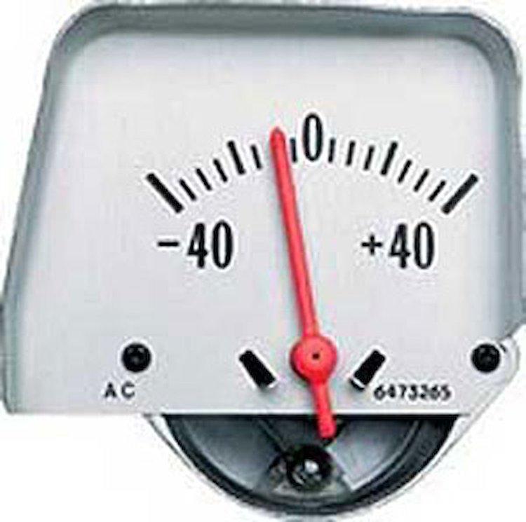 Console Battery Gauge 1968-69 Camaro