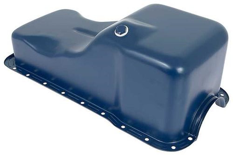 6675L Front Sump Oil Pan-1969-76 Ford, Mercury; 351W; Blue; Mustang, Ranchero, Cougar, Fairlane, Torino