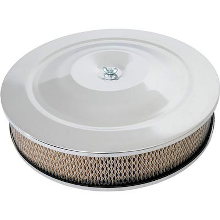 66804 Chrome Air Cleaner, 14" x 3" Filter Element