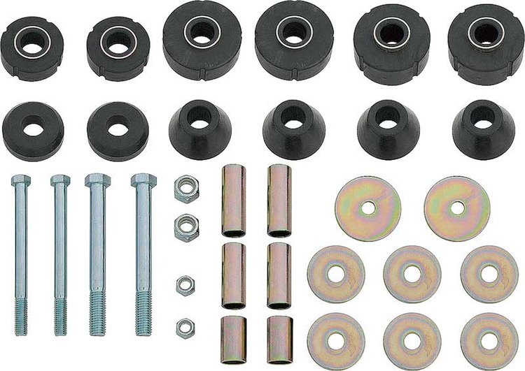 675001 Body Mounting Bushing Set; 1967-72 Chevrolet, GMC Truck; Cab; with Hardware; C10; 2 WD