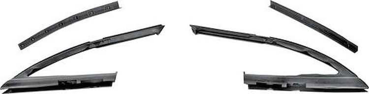 6810007 Vent Frame Weatherstrips 1968-72 Chevy II/Nova, 2 Door, Pair