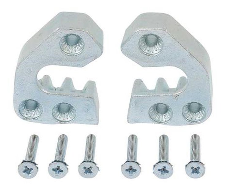 748681 Door Striker Plates 1968-70 Dodge, Plymouth; With Screws; Various Models