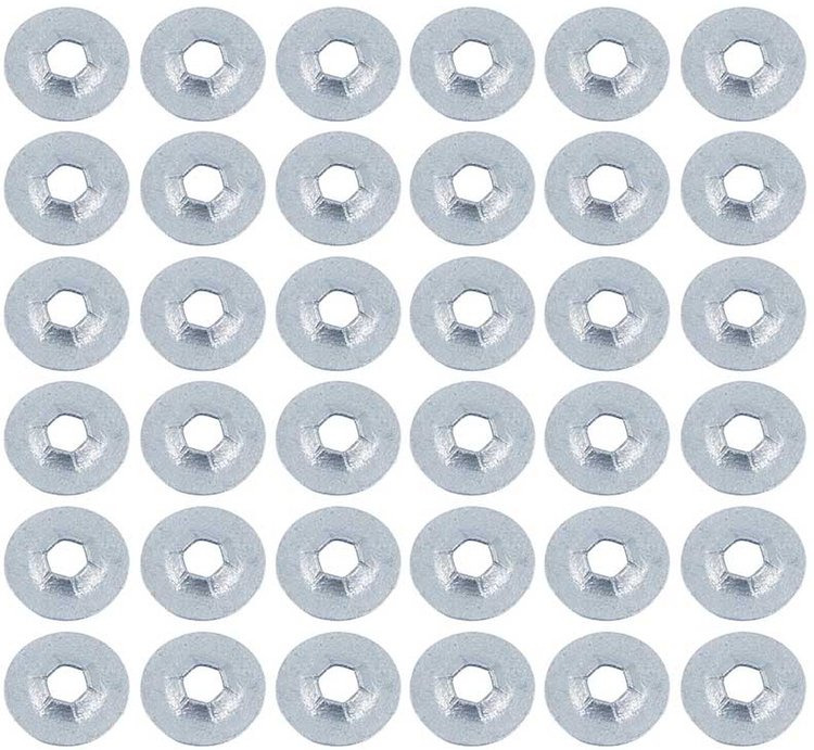 Grille Lock Washer Nut Set For 1/8 in. Studs - 36-Piece Set