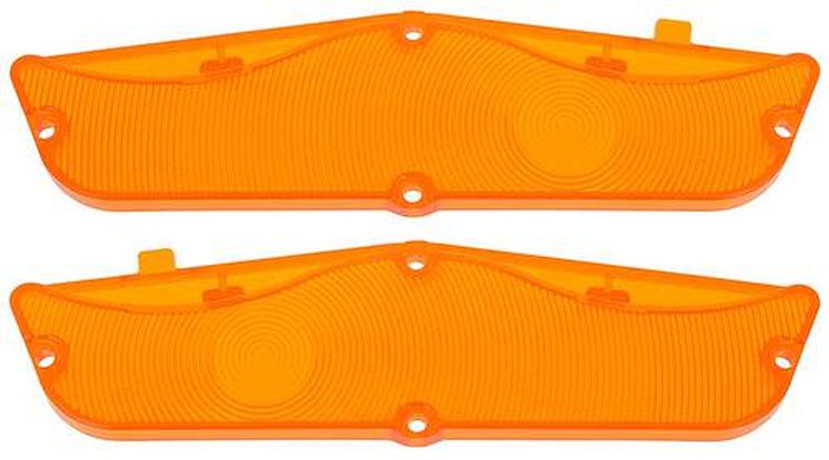 748736 Park Light Lens 1962 Impala/Full Size; Amber; Pair