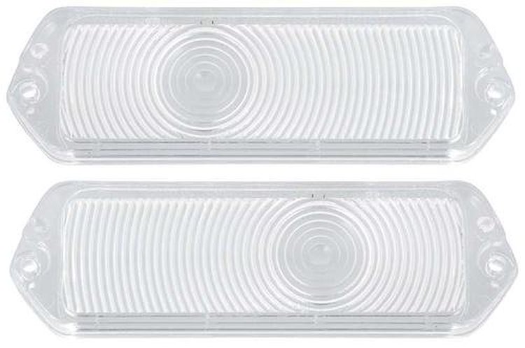 748737 Park Lamp Lenses 1963 Impala/Full Size; Clear; Pair