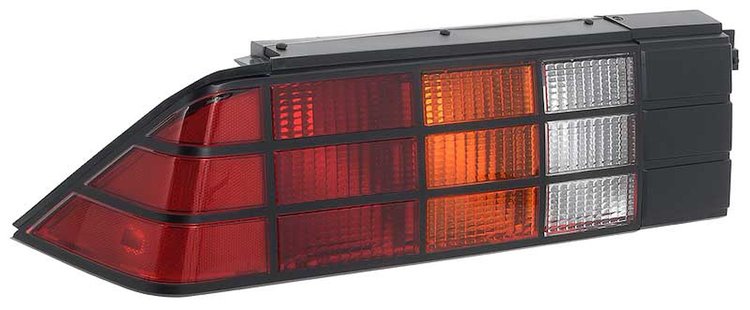 748811 1985-92 Chevrolet Camaro, Tail Lamp Assembly, w/ Black Grid Pattern, LH Drivers Side