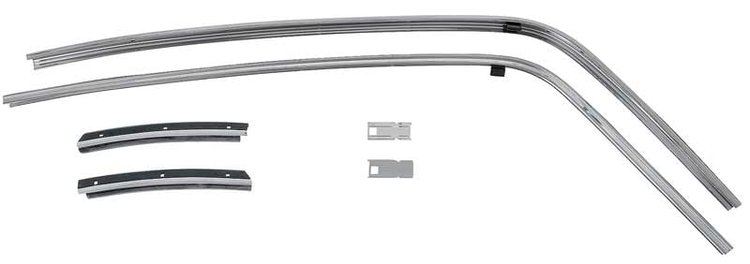 748813 Roof Rail Weatherstrip Channel Retainer Set-1970-81 Camaro, Firebird; 6 Piece Set