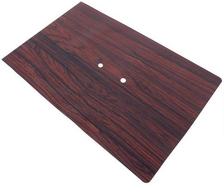 748818 1969 Camaro, Console Forward Plate Woodgrain Insert, Cherrywood