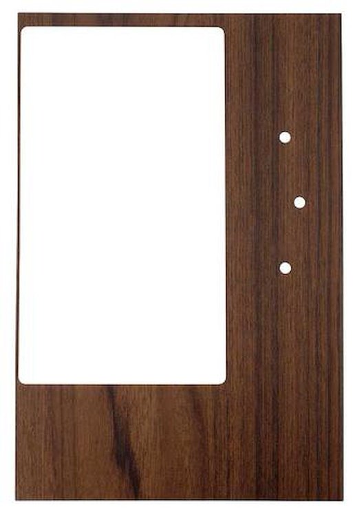 748819 1968 Camaro, Console Shift Plate Insert, Walnut, w/ Metal Backing Plate, Manual Trans