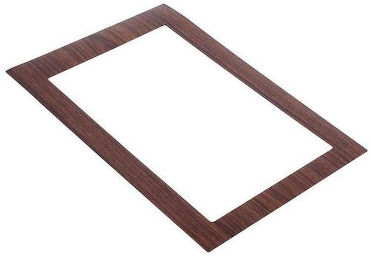 748820 1968 Camaro, ConsoleShift Plate Walnut Woodgrain Insert, Automatic Transmission