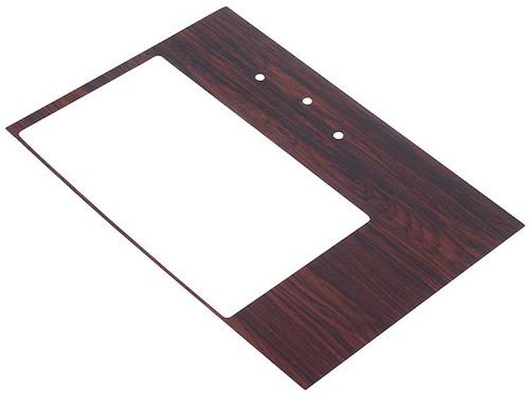 748823 1969 Camaro, Console Shift Plate Insert, Cherrywood, Manual Trans, 4/Speed