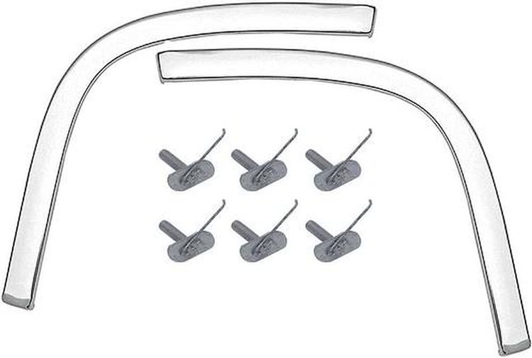 748833 1964 Impala SS, Bel Air, Biscayne, Outer Tail Cove Moldings, Pair
