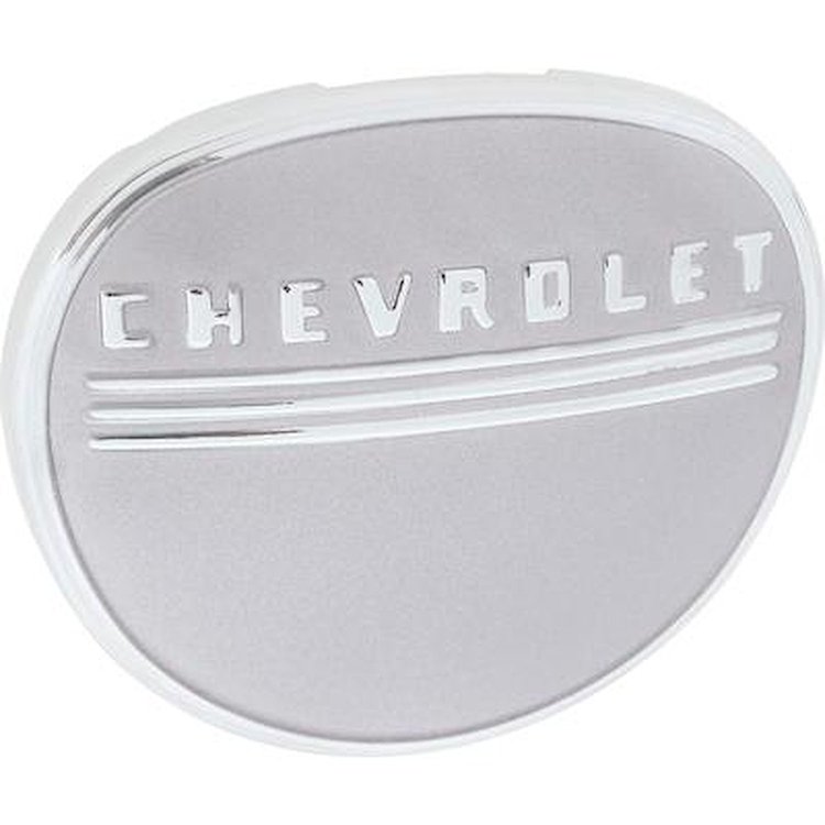 758298 1947-53 Chevy Pickup Truck, Horn Cap, Taupe, w/ Chrome Border