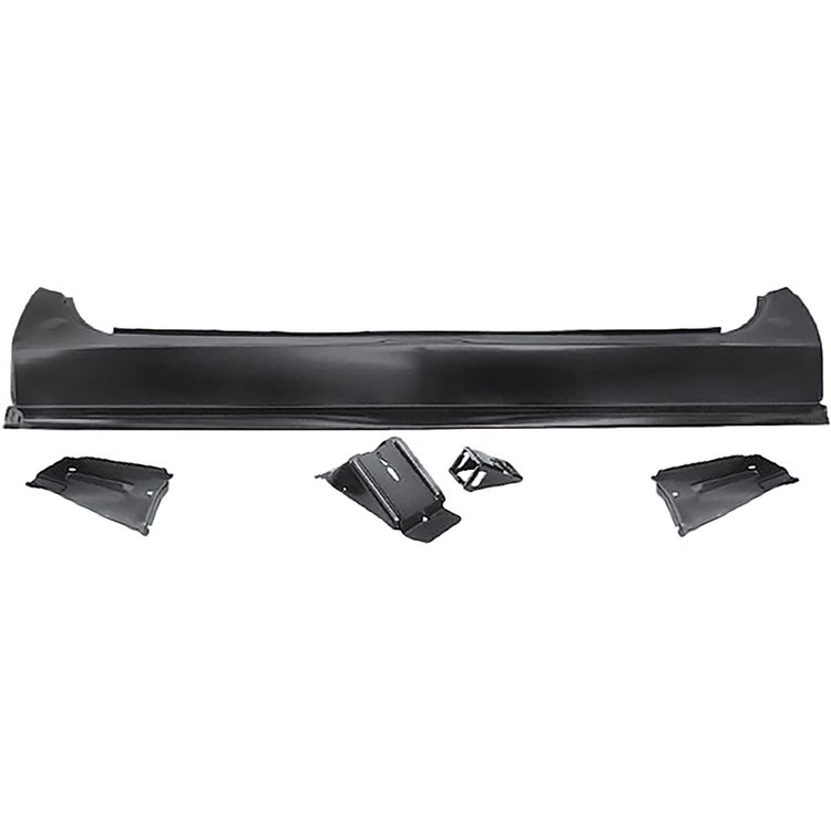 7671846K Taillamp Panel Center Section with Braces and Trunk Latch Catch for 1968-1969 Chevy Chevelle, Malibu