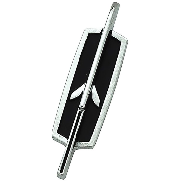 7715837 1969 Oldsmobile 442, Door Panel Emblem, Rocket Insignia