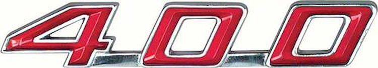 7728616 Trunk Lid Emblem 1967-69 Firebird 400
