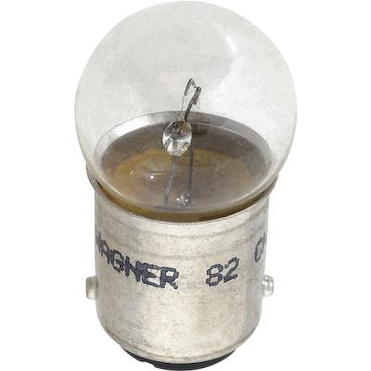 82 Replacement Light Bulb # 82, Double Contact Bayonet Base, G-6, 6 CP, 6-volt