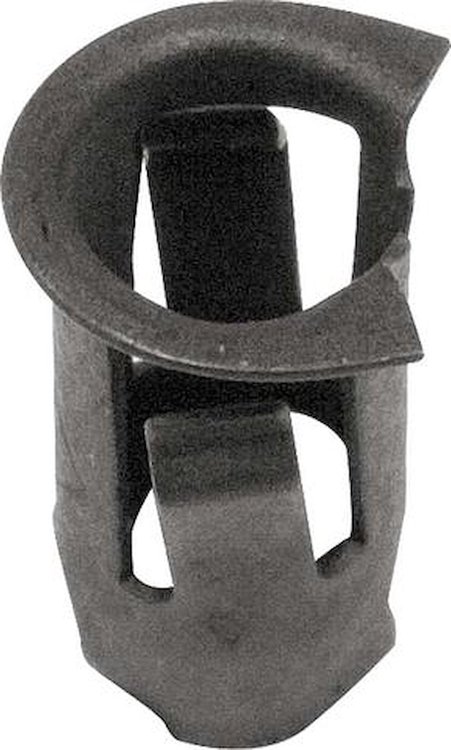 8545 Barrel Nut, Fits 5/32" Emblem Stud, Fits 7/32" Hole, Spring Steel, Black Phosphate Coated