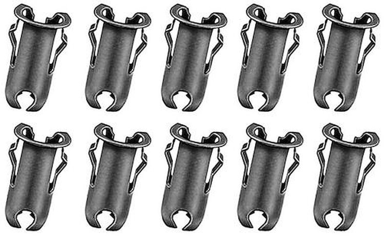 8545K Barrel Nut, Fits 5/32" Stud, Fits 7/32" Hole, Spring Steel, Phosphate Coated, 10 Piece Set