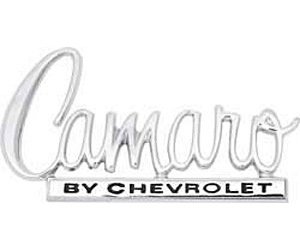 "Camaro By Chevrolet" Trunk Emblem 1970 Camaro