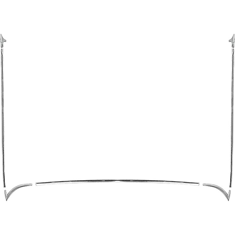 Vinyl Top Molding Set, 2-Door Hardtop, 7 Pieces for 1970-1972 Chevelle
