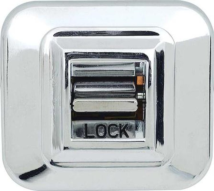 8792174 1968-70 GM, Power Door Lock Switch, Single Button, Chrome