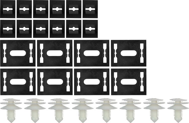 881124 Inner Lower Door Panel Clip And Screw Set 1972-77 Camaro, Firebird
