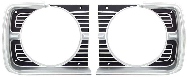 881127 Headlight Bezel Set 1968 Dodge Dart; Pair; OER