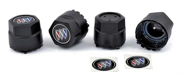 881189 GTA Wheel Center Cap Set With Buick Tri-Shield Emblems 1984-87 Buick Regal