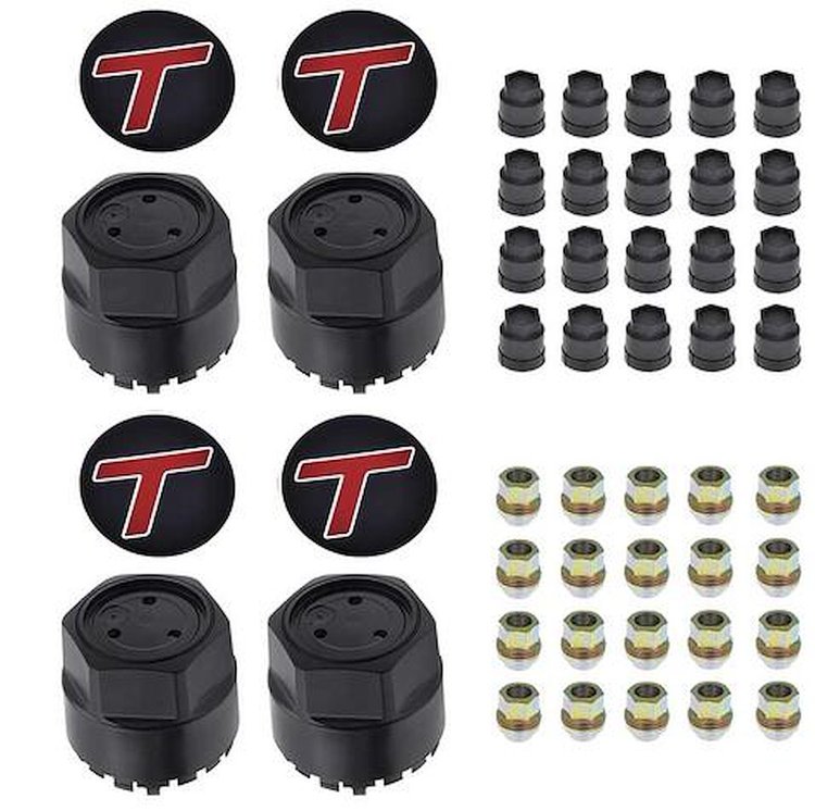 881192 Wheel Center Cap And Hardware Set 1984-87 Buick Regal; GTA With T Emblem 12mm x 1.50